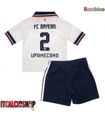 Bayern Munich Dayot Upamecano #2 Seconda Maglia Bambino 2026-27 Manica Corta (+ Pantaloni corti)
